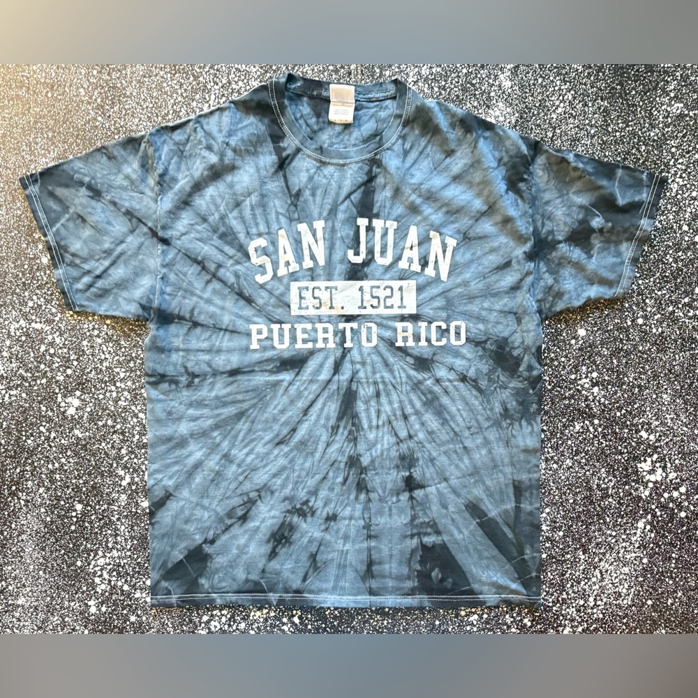 San Juan Puerto Rico Tie-Dye T-Shirt Size XL